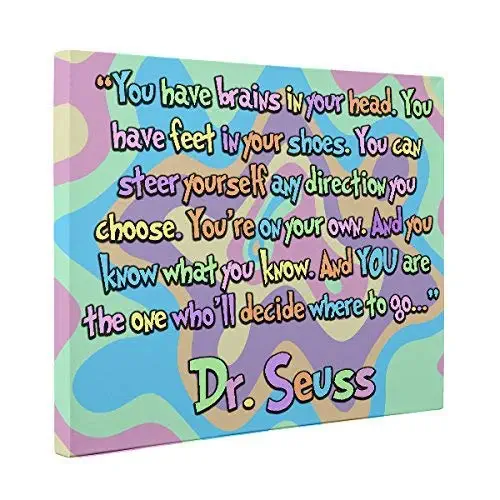 Where to Go Dr Seuss Quote CANVAS Home Décor