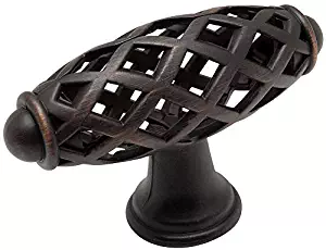 Cosmas 1749ORB Oil Rubbed Bronze Cabinet Hardware Birdcage Knob, 25-Pack