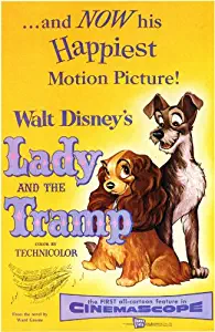 Pop Culture Graphics Lady and The Tramp Poster Movie 11x17 Larry Roberts Peggy Lee Barbara Luddy Stan Freberg