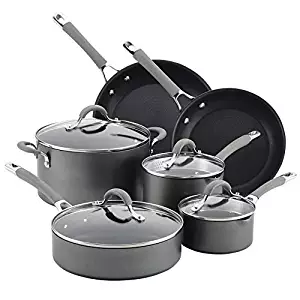 Circulon Cookware 10-Piece Cookware Set in Oyster Gray