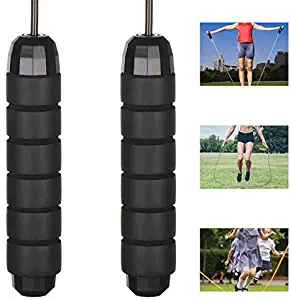 gootrades Jump Rope for Kids Adults Fitness with Ball Bearings, Tangle-Free Adjustable Skipping Rope for Workout with Comfortable Memory Foam Handles,Steel Wire Speed Rope- Get&Stay Fit, Lose Weight