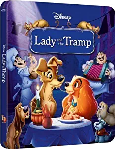 Lady And The Tramp Exclusive Steelbook [Blu-Ray Disney] NEW