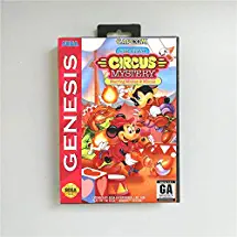 Game Card The Great Circus Mystery Starring Mickey & Minnie - USA Cover With Retail Box 16 Bit MD Game Card for Sega Megadrive Genesis