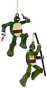 Teenage Mutant Ninja Turtles Set of 2 Ornaments - Raphael and Donatello