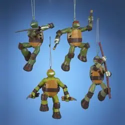 Teenage Mutant Ninja Turtles Ornament Set of Four: Leonardo, Michaelangelo, Donatello, and Raphael