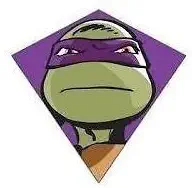 Mini Poly Diamond Kite 7.75 - Teenage Mutant Ninja Turtles "Donatello"