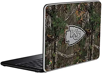 Skinit Decal Laptop Skin for Chromebook - Officially Licensed NFL Kansas City Chiefs Realtree Xtra Green Camo Design