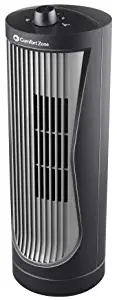 Comfort Zone CZ112 Quiet 2-Speed 12-inch Oscillating Desktop Tower Fan with High-Performance Centrifugal Blades