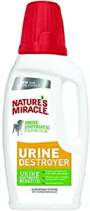 Nature’s Miracle Urine Destroyer for Dogs, Light Fresh Scent, Tough on Strong Dog Urine and The Yellow Sticky Residue