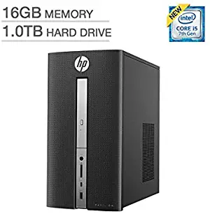 2017 Newest HP Pavilion 570 High Performance 7th Generation Desktop Computer Tower PC (Intel Quad-Core i5-7400, 16GB RAM, 1TB HDD 7200 RPM, 2GB AMD R7 450, DVD Burner, WiFi) Win 10 1 Year