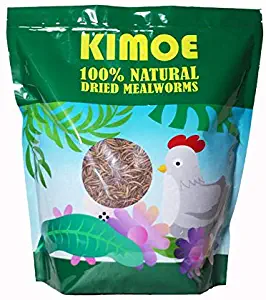 Kimoe 5LB 100% Natural Non-GMO dried mealworms-High-Protein for Birds, chicken，ducks