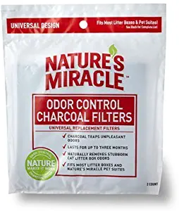 Natures Miracle Odor Control Universal Charcoal Filter, 6-Pack