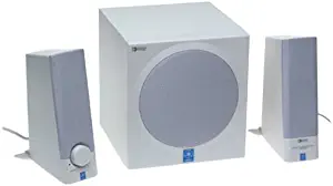 Yamaha YSTMS201W 30-Watt 2.1 Computer Speakers (3-Speaker, White)