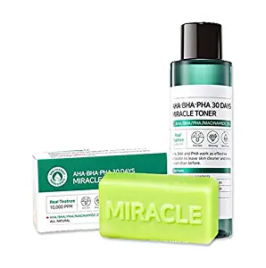 Ifactory SomeByMi Aha.Bha.Pha 30Days Miracle Toner 150ml (5oz) + Cleansing Bar Soap 106g (3.7oz) Set