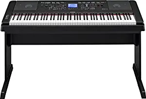 YAMAHA DGX660B 88-Key Weighted Digital Piano With Furniture Stand,Black