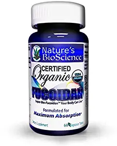 Nature’s BioScience ® Certified USDA Organic Fucoidan; Formulated for Maximum Benefits; with Bio-Enhancers to Maximize Fucoidan’s Absorption into The Blood Stream.