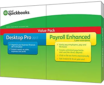 QuickBooks Desktop Pro 2017 with Payroll Enhanced Small Business Accounting Software [Old Version]