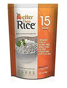 Better Than Rice. Certified Organic. Vegan, Gluten-Free, Non-GMO, Konjac Rice 14 Ounces (6 pack)