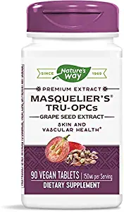 Masquelier's TruOPCs Grape Seed Extract Supports Skin and Vascular Health (90 Tablets)