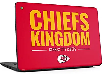 Skinit Decal Laptop Skin for Chromebook 14 G5 - Officially Licensed NFL Kansas City Chiefs Team Motto Design