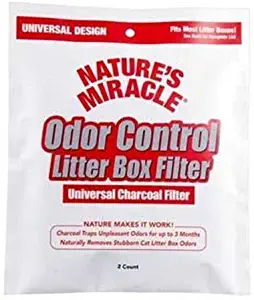 Natures Miracle Odor Control Universal Charcoal Filter, 4-Pack