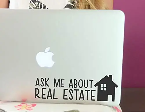 Ask Me About Real Estate Decal Sticker Realtor Car Decal