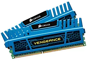 Corsair CMZ16GX3M2A1600C10B Vengeance Blue 16 GB (2x8 GB) DDR3 1600MHz (PC3 12800) Desktop Memory 1.5V