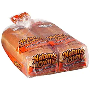 Nature's Own Honey Wheat Bread 20 oz. loaf, 2 pk. (pack of 4) A1