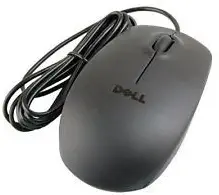 9RRC7 - NEW Matte Black Dell 2-Button USB Optical Mouse 9RRC7