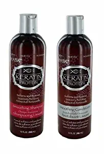 Hask Keratin Protein Smoothing Shampoo & Conditioner 355Ml