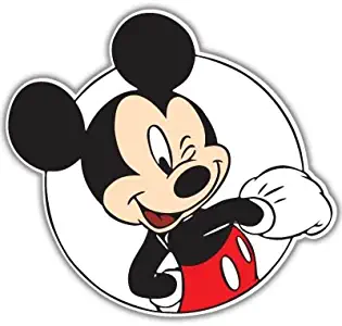 Mickey Mouse Wink Vynil Car Sticker Decal - Select Size