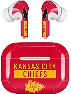 Skinit Decal Audio Skin for Apple AirPods Pro - Officially Licensed NFL Kansas City Chiefs Red Performance Series Design