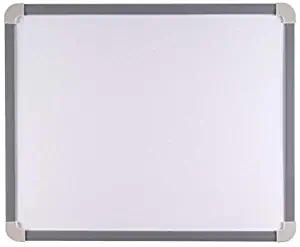 School Smart Magnetic Dry Erase Board, Small, 17-1/4 x 14-1/2 Inches, Aluminum Frame