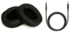 ATH-M50x-REFURB-KIT - Audio Technica - Replacements for M-Series Headphones - Replacement HP-EP Pleather earpads and HP-SC Short Replacement Cable