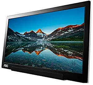 AOC i1601fwux 16-Inch IPS Extremely Slim USB-C Powered Portable Monitor, 1920x1080 Res, 5ms, Smart Cover/Stand (Renewed)