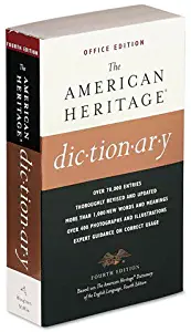 Houghton Mifflin American Heritage Office Edition Dictionary, Paperback, 960 Pages (0618077065)