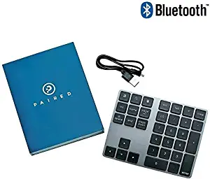 Bluetooth Number Pad – Wireless Numeric Keypad – Functional Shortcut Keys – Widely Compatible – Ergonomic and User-Friendly Design – Sturdy Aluminum Alloy – Ultra-Slim 34-Key Pad