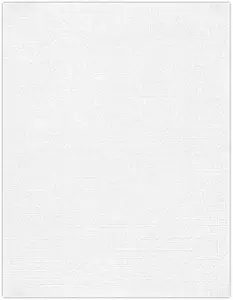 LUXPaper 8.5” x 11” Paper for Crafts and Printing in White Linen, Scrapbook and Office Supplies, 50 Pack (White)