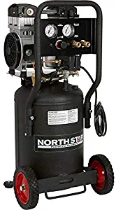 NorthStar Electric Air Compressor - 1.5 HP, 8-Gallon Vertical Tank, Portable, Quiet Operation