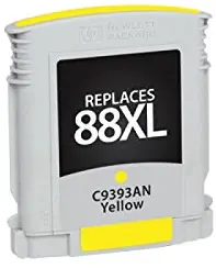 Inksters Remanufactured Ink Cartridge Replacement for HP 88XL Yellow C9393AN / C9388AN (HP 88XL)