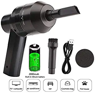 Keyboard Vacuum Cleaner, Cordless Portable Rechargeable Car Pet Vacuum Dust Kit - Cleaning Dust, Hairs, Crumbs, Scraps, Cigarette Ash for Laptop, Keyboard, Makeup Bag, Car, Pet House