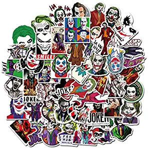 Stickers for The Joker American TV Series for Trunk Luggage Case Moto Bicycle Car Bumper Water Bottles Laptop Computer Phone Mac Pad 50 Packs for Boy Men Adult TV Movie Fans Party Decoration