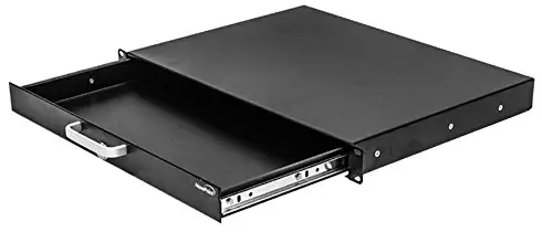 NavePoint Server Cabinet Case 19 Inch Rack Mount DJ Locking Lockable Deep Drawer with Key 1U