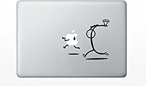 Apple Running from Axe Guy Decal Sticker for Apple MacBook air and pro 11 13 15 17 Models