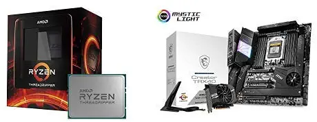 AMD Ryzen Threadripper 3970X Unlocked Desktop Processor with MSI Creator TRX40 Motherboard