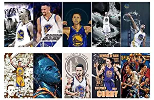 GTOTd Stickers for Golden State Warriors Stephen Curry (10 pcs). for Waterbottle Gift Teens Cars Collection (Random ! ）