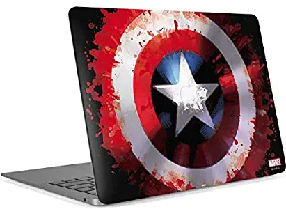 Skinit Decal Laptop Skin for MacBook Air 13in Retina (2018-2019) - Officially Licensed Marvel/Disney Captain America Shield Design