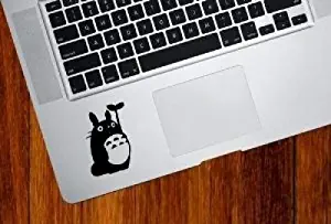 My Neighbor Totoro Holding Leaf - Trackpad / Keyboard - Vinyl Decal