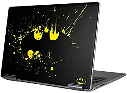 Skinit Decal Laptop Skin for Yoga 710 14in - Officially Licensed Warner Bros Batman Logo Yellow Splash Design