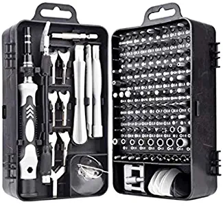 MARATTI Precision Screwdriver Kit, Upgrade 135 in 1 Magnetic Repair Tool,Multi-Function Screwdriver Set For Repairing Laptops/Mobile Devices/Glasses/Camera/Electronic （black/purple/red） (black)